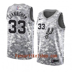 San Antonio Spurs Trikot Dante Cunningham 33 2018-19 Nike Grau Swingman - Herren